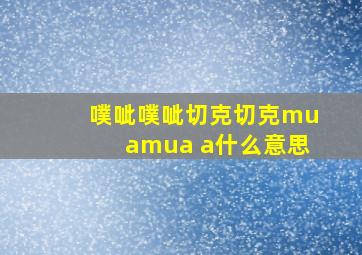 噗呲噗呲切克切克muamua a什么意思